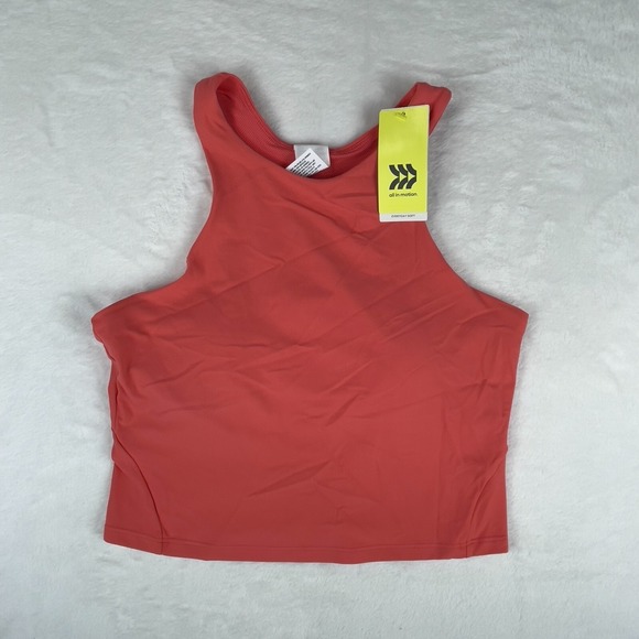 all in motion Other - All In Motion‎ Sports Bra Womens Red Crop Everyday Soft Tight Fit Removable Pads